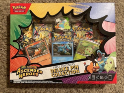 POKEMON ASCENDED HEROES FACTORY SEALED FIRST PARTNERS DELUXE PIN COLLECTION !!! - Image 1