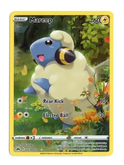 Mareep GG34/GG70 Ultra Rare Holo Crown Zenith: Galarian Gallery Pokemon NM - Image 1