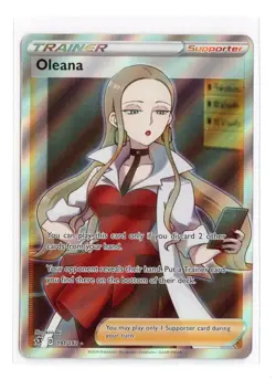 Oleana (Full Art) 191/192 Ultra Rare SWSH02: Rebel Clash Pokemon TCG NM - Image 1