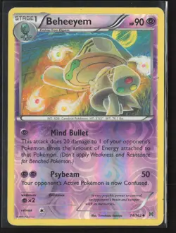 Beheeyem 74/162 Uncommon BREAKthrough Pokemon Reverse Holo Lightly Played - Image 1