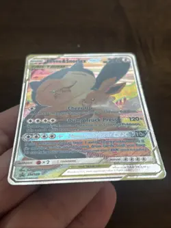 Pokemon Eevee & Snorlax GX TAG TEAM Promo Full Art Holo SM169 Card TCG Pokemon - Image 2