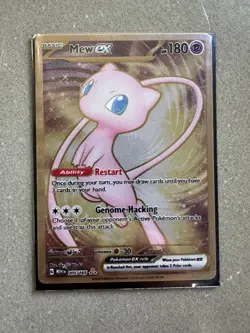 Mew ex 151 Gold Metal Promo Pokemon TCG 205/165 Ultra Rare Scarlet & Violet - Image 1