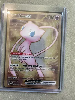 Mew ex 151 Gold Metal Promo Pokemon TCG 205/165 Ultra Rare Scarlet & Violet - Image 3
