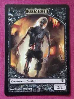 Magic The Gathering INNISTRAD ZOMBIE 9 token card MTG - Image 1