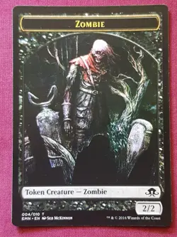 Magic The Gathering ELDRITCH MOON ZOMBIE 004 TOKEN card MTG - Image 1