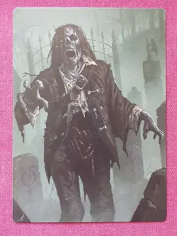 Magic The Gathering UNSTABLE FOIL ZOMBIE token card MTG - Image 2