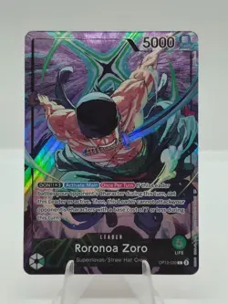 ⚔ Roronoa Zoro OP12-020 Playmat Limited Edition Vol.4 One Piece Promo Card ONLY - Image 1