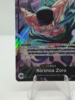 ⚔ Roronoa Zoro OP12-020 Playmat Limited Edition Vol.4 One Piece Promo Card ONLY - Image 3