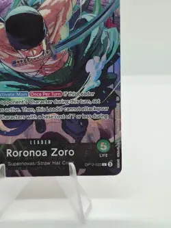 ⚔ Roronoa Zoro OP12-020 Playmat Limited Edition Vol.4 One Piece Promo Card ONLY - Image 4