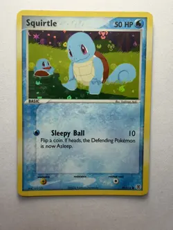 Squirtle 82/112 EX FireRed & LeafGreen Reverse Holo Pokemon Card 2004 - Image 1