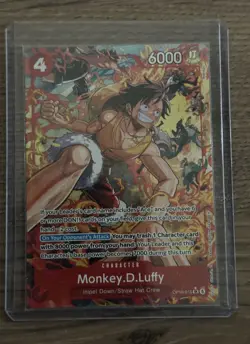 Monkey D Luffy Alt Art SR OP16-015 The Time Of Battle ONE PIECE Card ENGLISH NM - Image 1
