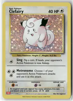 Clefairy 013/034 Holo Classic Collection Trading Card Game Classic Pokemon NM - Image 1