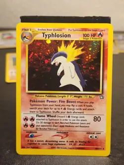 Pokemon Typhlosion Neo Genesis 18/111 Unlimited Holo Rare Tcg Card Foil Trade - Image 1
