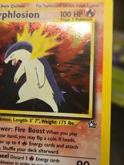 Pokemon Typhlosion Neo Genesis 18/111 Unlimited Holo Rare Tcg Card Foil Trade - Image 2