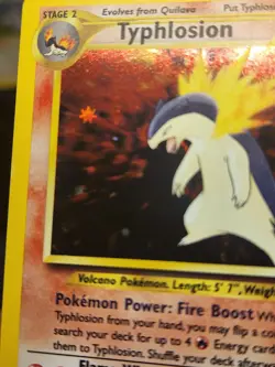 Pokemon Typhlosion Neo Genesis 18/111 Unlimited Holo Rare Tcg Card Foil Trade - Image 3