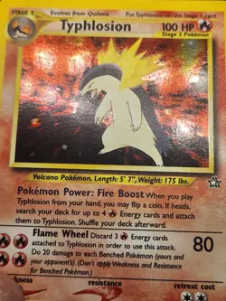 Pokemon Typhlosion Neo Genesis 18/111 Unlimited Holo Rare Tcg Card Foil Trade - Image 4