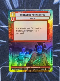 Star Wars Unlimited: Aggressive Negotiations Hyperspace Foil SEC 935 - Image 1
