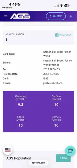 Bandai Shenron Dragon Ball Super Card Game Energy Marker Promo AGS 10 E-32 - Image 4
