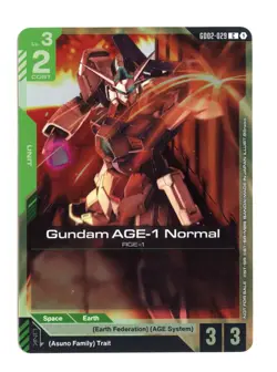 Gundam AGE-1 Normal (Store Tournament 02) C Holo Gundam Promo Card GD02-029 NM - Image 1
