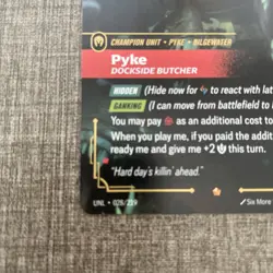Pyke Dockside Butcher 028/219 NM Riftbound Card Unleashed - Image 5