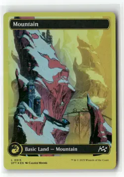 Mountain (0515) (First-Place Foil) 515 Aetherdrift Magic: The Gathering Foil NM - Image 1