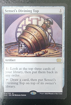 Sensei's Divining Top Double Masters 2022 2X2 MTG Magic the Gathering - NM/MINT - Image 1