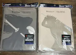 BUNDLE New MTG Ultra Pro Final Fantasy 18 Pocket Binders - Sephiroth & Cloud - Image 1