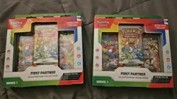 Pokemon TCG First Partner Illustration Collection Box Series 1 Sealed Lot Of 2 - Image 1