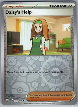 Daisy's Help 158/165 Reverse Holo Scarlet & Violet 151 - Pokemon Card - NM - Image 1