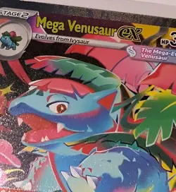 POKEMON MEGA VENUSAUR EX 380 177/132 RARE RARE EVOLUTIONS SPECIAL HOLO ILLUS TCG - Image 3
