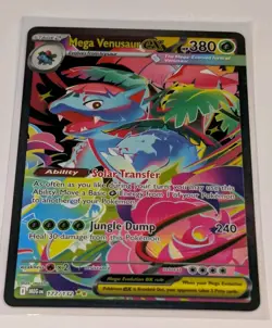 POKEMON MEGA VENUSAUR EX 380 177/132 RARE RARE EVOLUTIONS SPECIAL HOLO ILLUS TCG - Image 4
