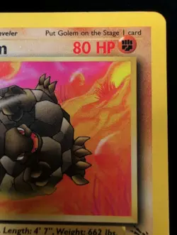 Golem 1st Edition 36/62 Pokemon Fossil Pack Fresh - Image 3