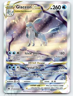 Glaceon VSTAR GG40/GG70 Pokemon Crown Zenith Galarian Gallery VSTAR Rare - Image 1