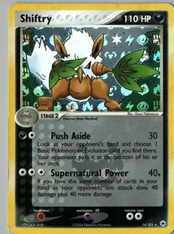Pokemon TCG Shiftry Hidden Legends Reverse Holo Rare 14/101 HP - Image 1