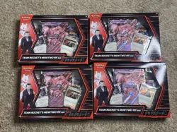 Pokemon TCG Team Rocket's Mewtwo EX Box Destined Rivals - Lot of 4 Bundle Set - Image 1