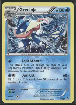 2016 Pokemon XY Black Star Promos Greninja XY162 Promo NM English - Image 1