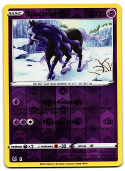 Spectrier 081/196 - 🌊 Lost Origin Rare Pokemon TCG Reverse Holo 🖤 - LP - Image 1