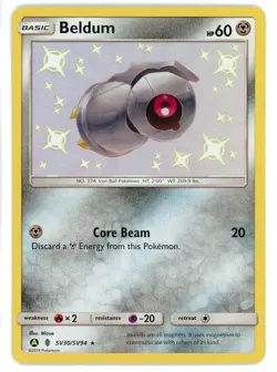 Pokemon TCG SV30/SV94 Beldum - Hidden Fates Shiny Vault NM/M - Image 1