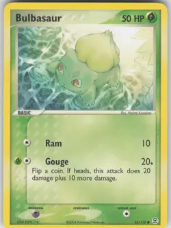 Pokemon TCG Bulbasaur Common FireRed & LeafGreen 55/112 - Image 1