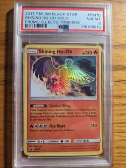 Pokemon 2017 S&M Blackstar Promo Shining Legends Shining Ho-oh Psa 8 - Image 1