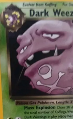Pokemon TCG Dark Weezing Team Rocket 14 Holo Rare Unlimited HP DM - Image 3