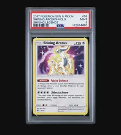 2017 POKEMON SUN & MOON SHINING LEGENDS #57 SHINING ARCEUS-HOLO PSA 9 NEW CERT - Image 2