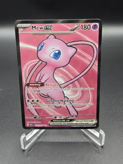 Pokemon TCG Mew EX 193/165 Scarlet & Violet 151 Full Art Ultra Rare NM Condition - Image 1