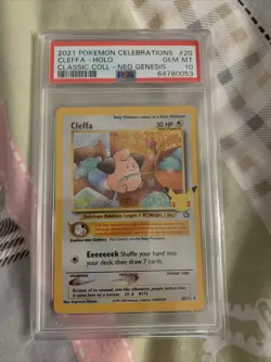 2021 Pokemon Celebrations Classic Collection Cleffa 20/111 PSA 10 Gem Mint - Image 1