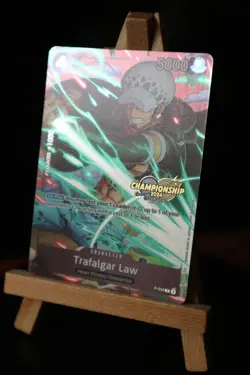 ONE PIECE ENGLISH CARD CHAMPIONSHIP HOLO GAME CARTE Trafalgar Law P-038 EN NM - Image 1