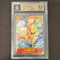 2023 One Piece OP04-118 Kingdoms of Intrigue Nefeltari Vivi SEC Alt Art BGS 9.5 - Image 1