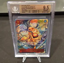 2023 One Piece OP04-118 Kingdoms of Intrigue Nefeltari Vivi SEC Alt Art BGS 9.5 - Image 5