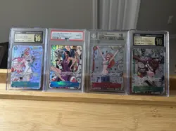 ONE PIECE MANGA ALT ART BUNDLE (PRISTINE 10 UTA, NAMI, BONNEY) AND PSA 10 BOA - Image 1