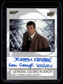 2019 UD Upper Deck James Bond Collection Autograph Jeroen Krabbe as General - Image 1