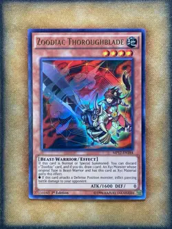 Yugioh Zoodiac Thoroughblade MP17-EN184 Ultra Rare 1st Ed NM - Image 1